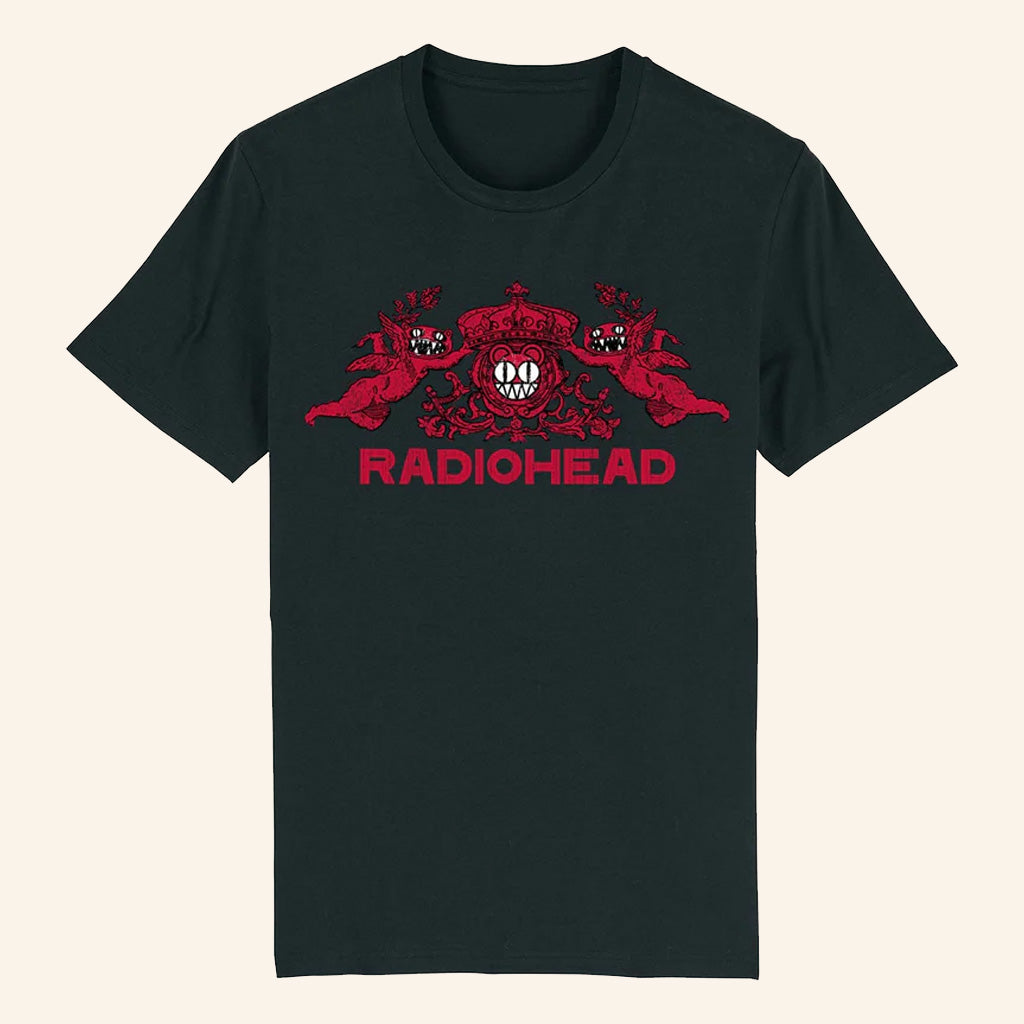 Radiohead Merch Bear Crest T-Shirt Gifts For Husband Radiohead Merch Bear Crest T-Shirt Gifts For Husband