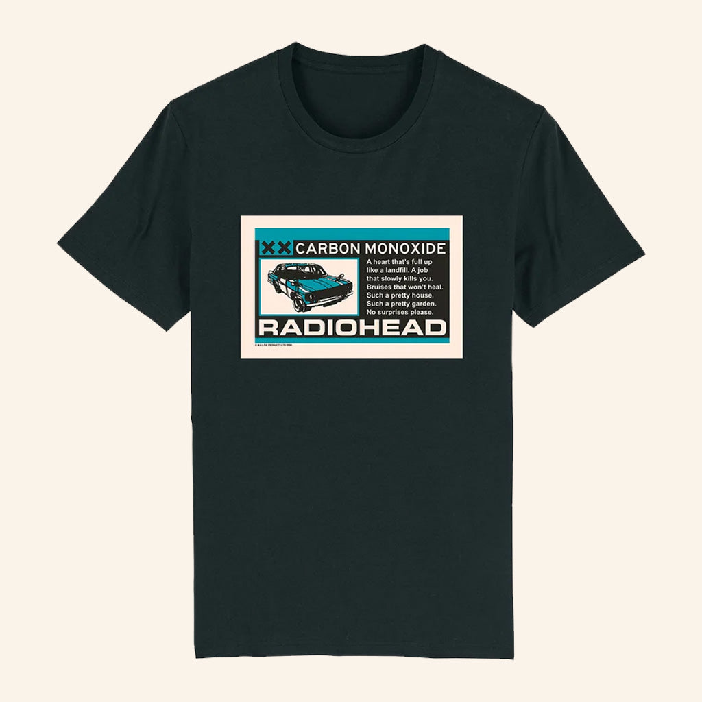 Radiohead Merch Carbon Monoxide T-Shirt Gifts For Dudes