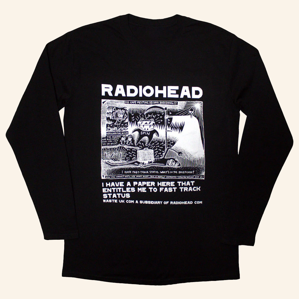 Radiohead Merch Ice Caps Long Sleeve Shirt Best Gifts For Rock Music Lovers