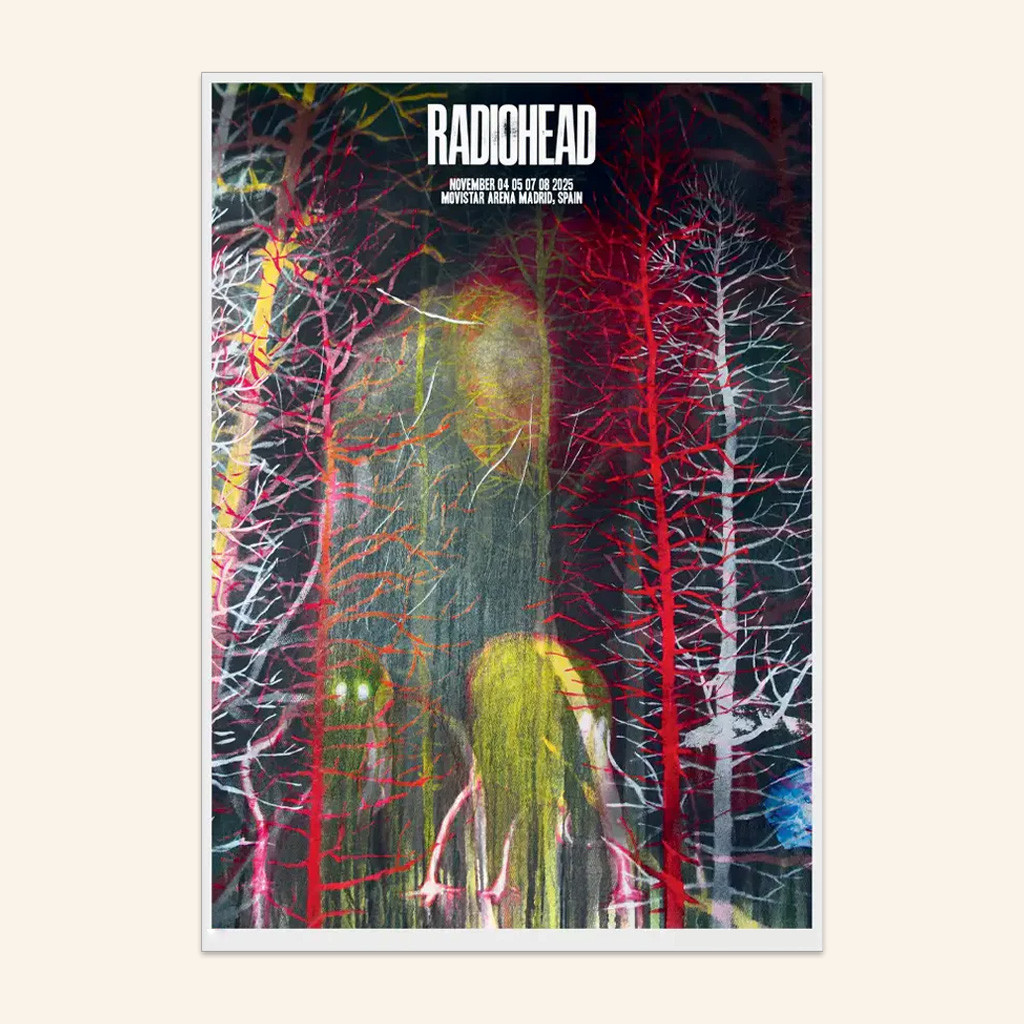 Radiohead Merch Madrid Event Poster Home Decor Best Gifts For Rock Music Lovers