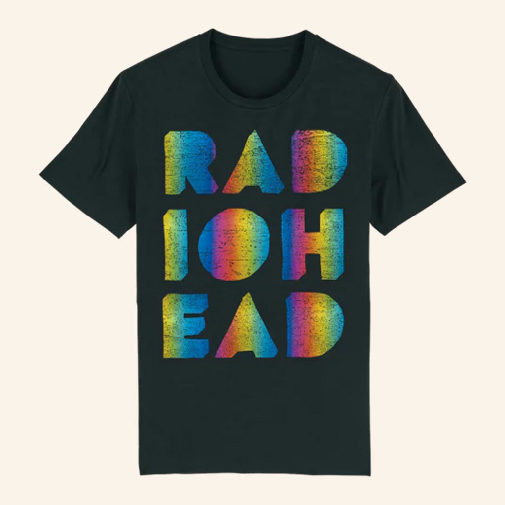 Radiohead Merch Rainbow Cut Out T-Shirt Gifts For Son