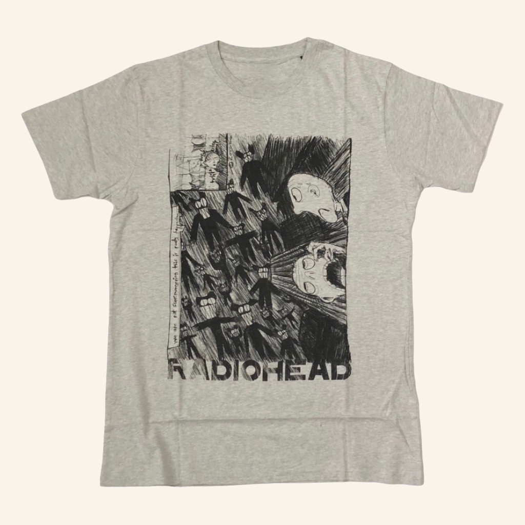 Radiohead Merch Scribble T-Shirt Gift Ideas For Rock Music Lovers