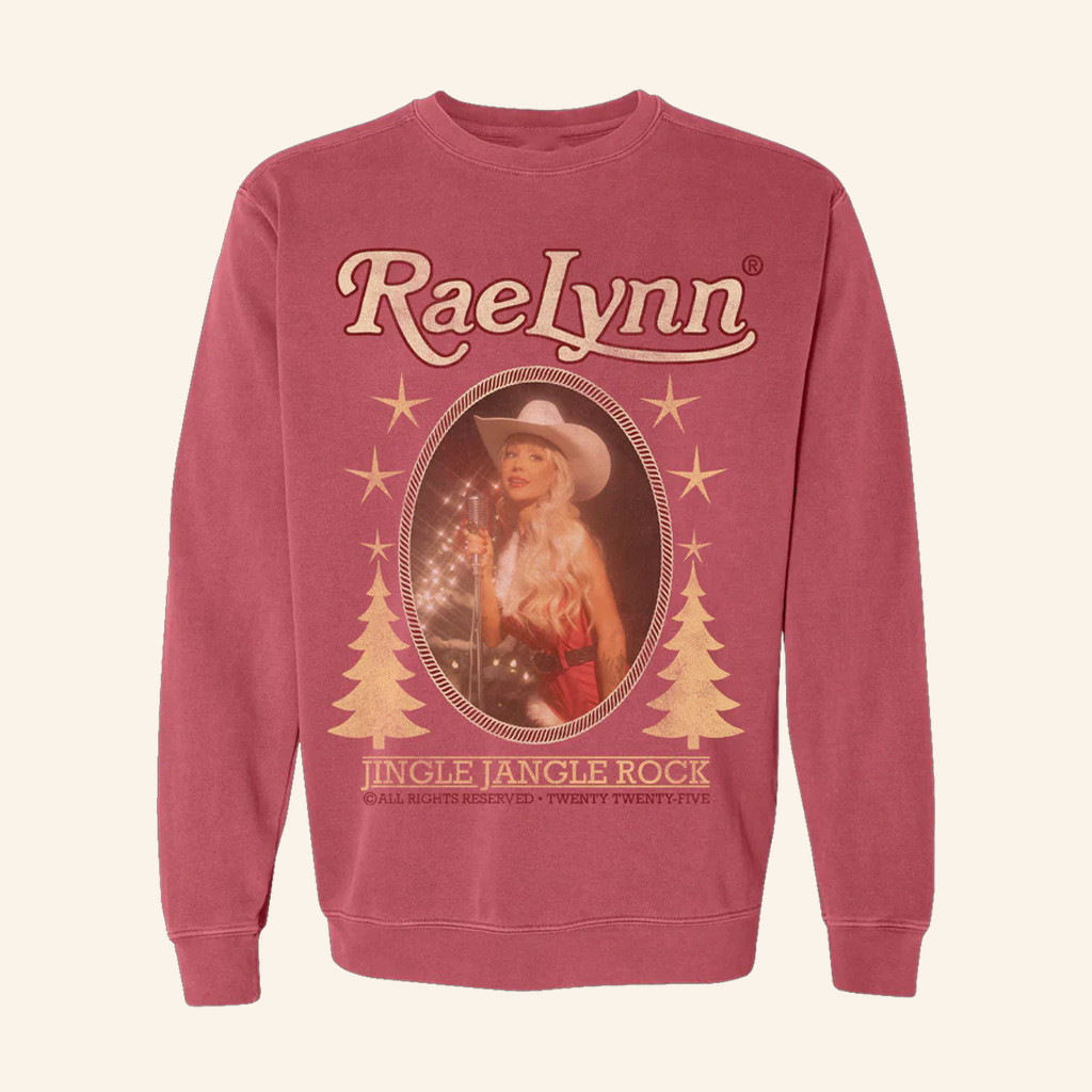 RaeLynn Merch Jingle Jangle Rock Crewneck Sweatshirt Gifts For Music Lovers