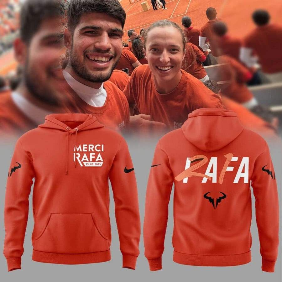 Rafa Nadal Hoodie Orange King Of Tennis Rafael Nadal Retirement Merch Gifts For Fans