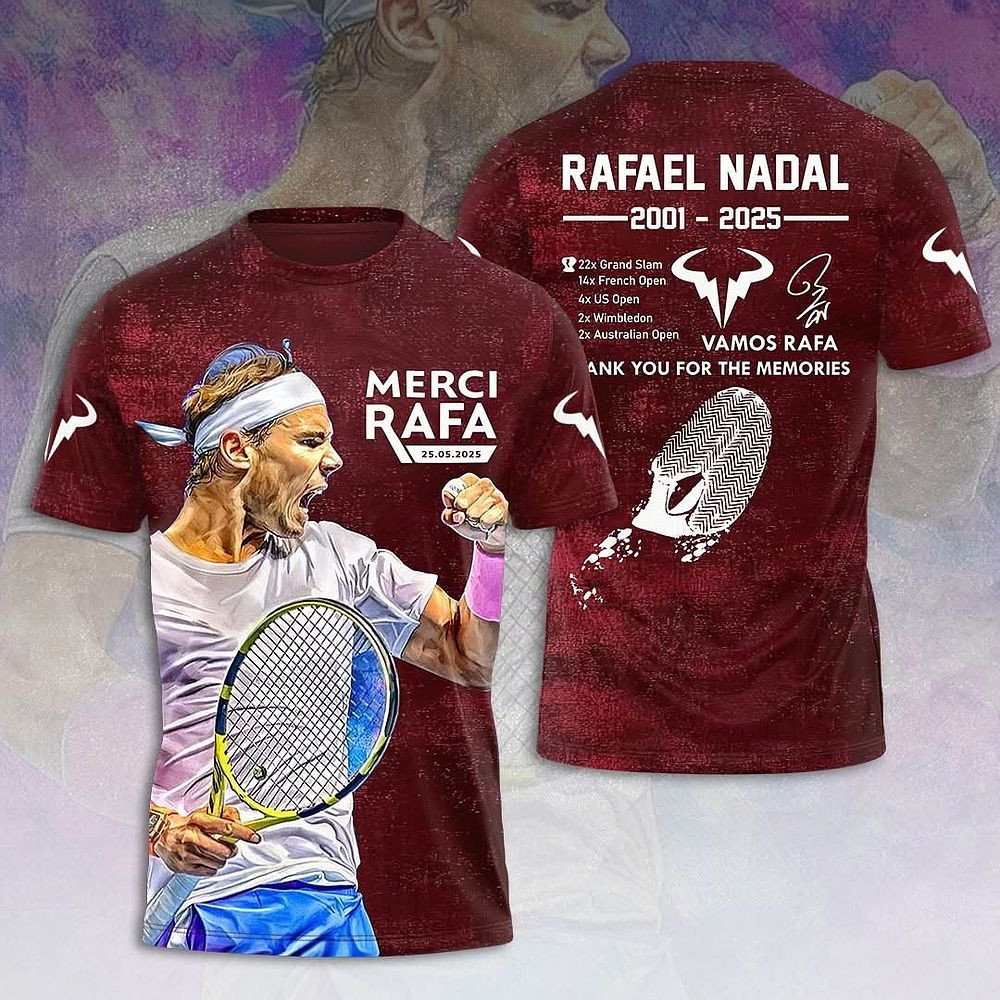 Rafa Nadal - King of Tennis T-Shirt Thank You For The Memories Tennis Gift Fans