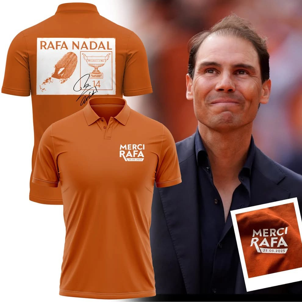 Rafa Nadal Polo Shirt Orange Honor King Of Tennis Rafa Nadal Retirement Shirt