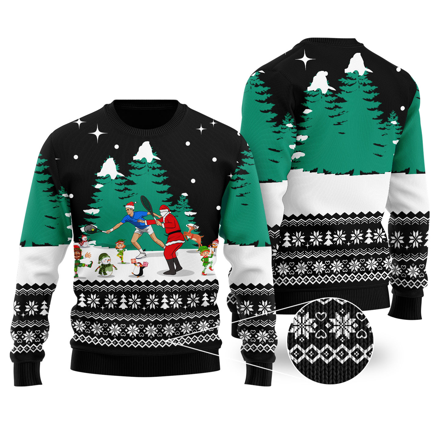 Rafael Nadal Ugly Christmas Sweater Black Perfect Holiday Gift Merch for Sweater Lovers