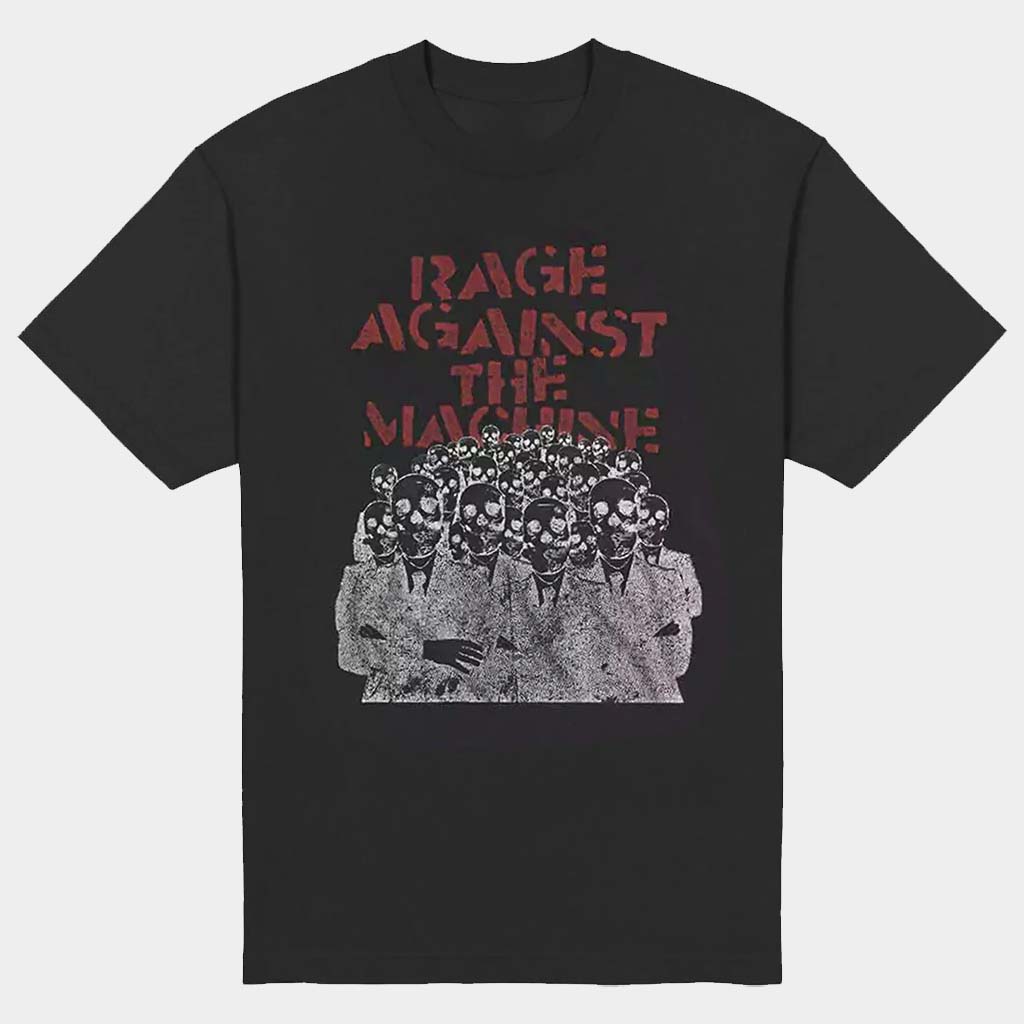 Rage Against The Machine Merch Crowd Masks T-Shirt Rage Against The Machine Shirt Dad Gifts