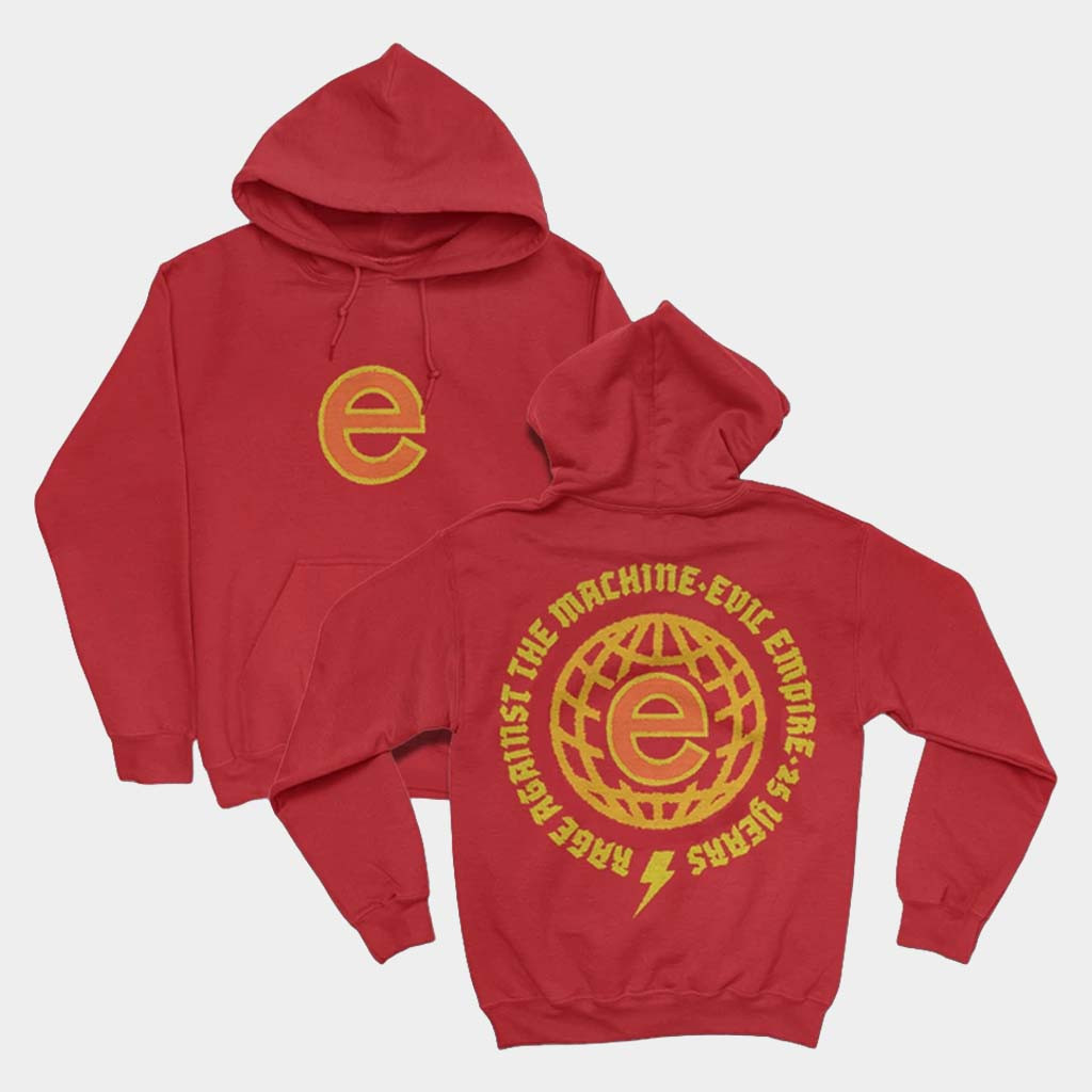 Rage Against The Machine Merch Evil Empire Globe Hoodie Rage Against The Machine Hoodie Gifts