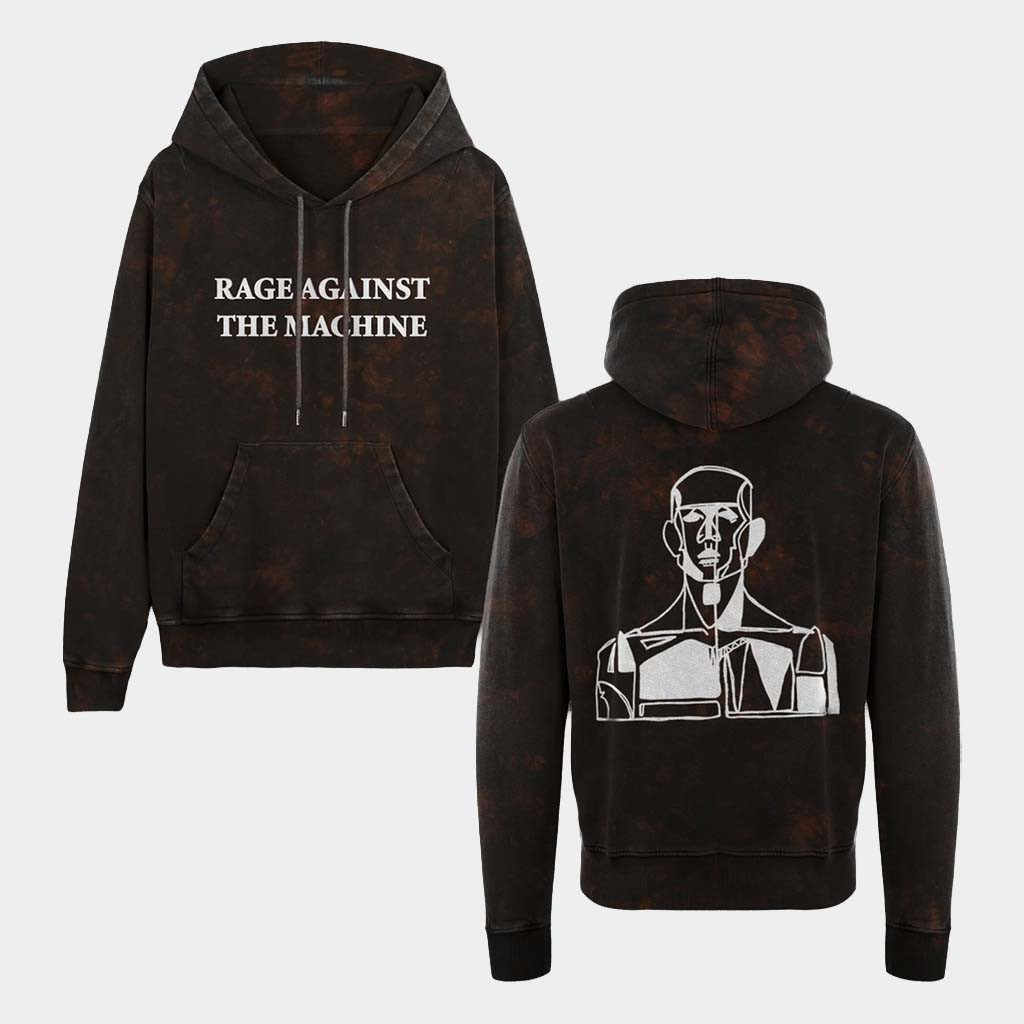 Rage Against The Machine Merch Geometric Man Hoodie Rage Against The Machine Hoodie Fans Gift