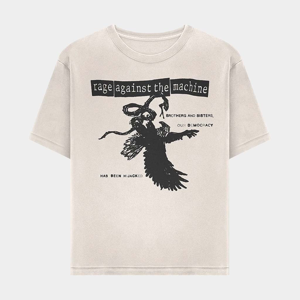 Rage Against The Machine Merch Our Democracy Has Been Hijacked T-Shirt Gifts For Fans