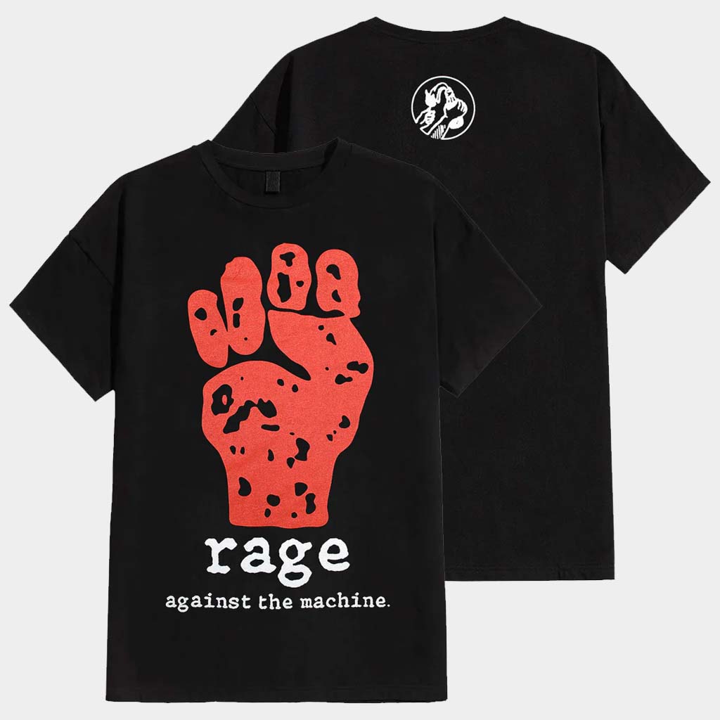 Rage Against The Machine Merch Red Fist T-Shirt Rage Against The Machine Shirt Gifts For Fans
