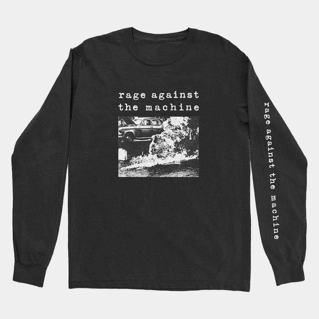 Rage Against The Machine Merch Self Immolation Long Sleeve T-Shirt Best Gifts For Rock Lovers