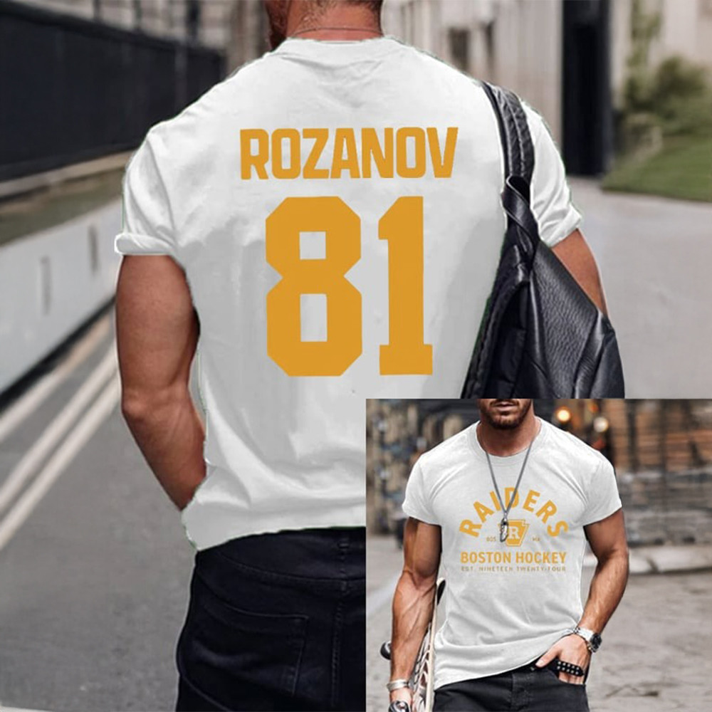 Raiders Boston Hockey Heated Rivalry T-Shirt Rozanov 81 Shirt Hockey Gift Ideas