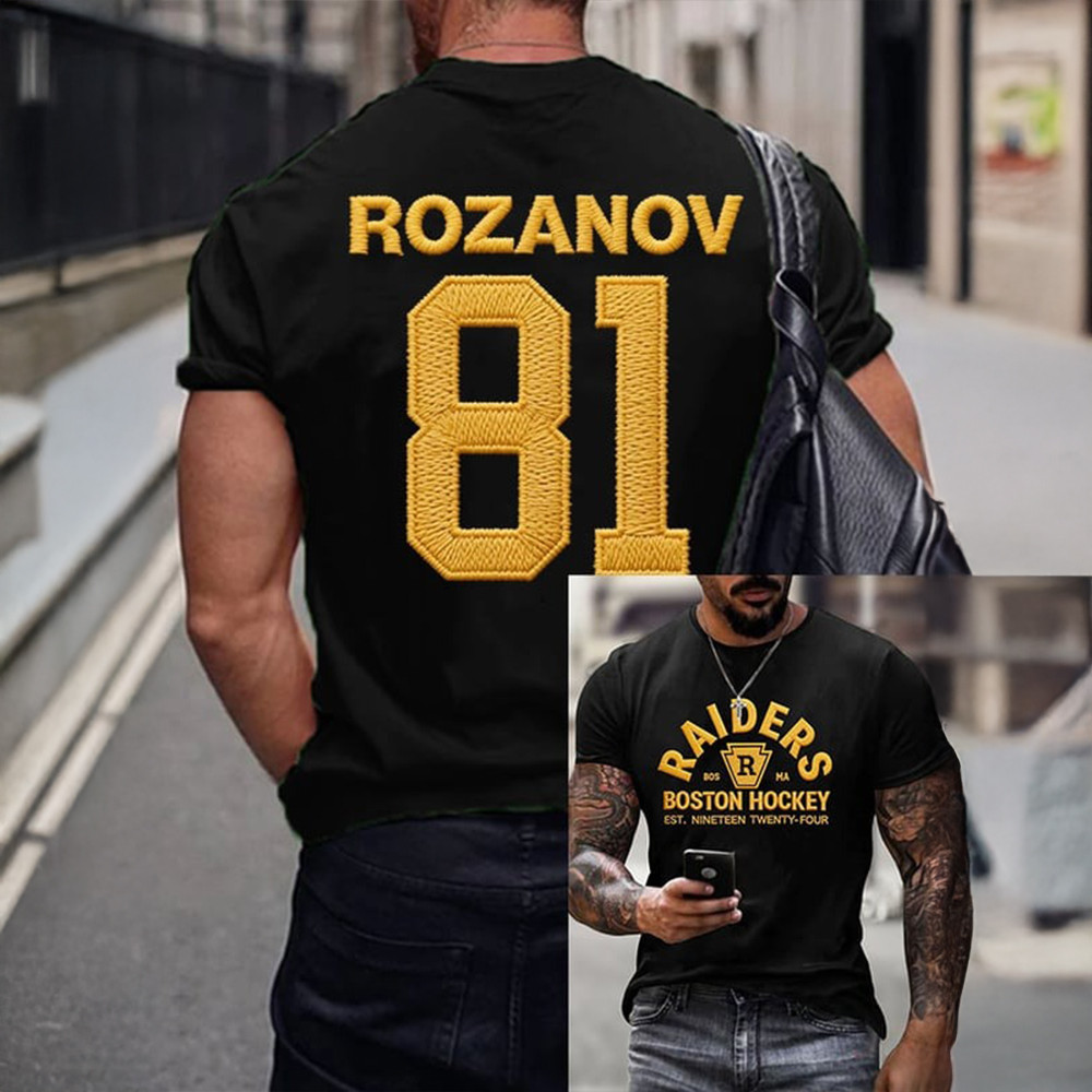 Raiders Boston Hockey Rozanov 81 Hockey Romance T-Shirt Heated Rivalry Clothing Gift For Him