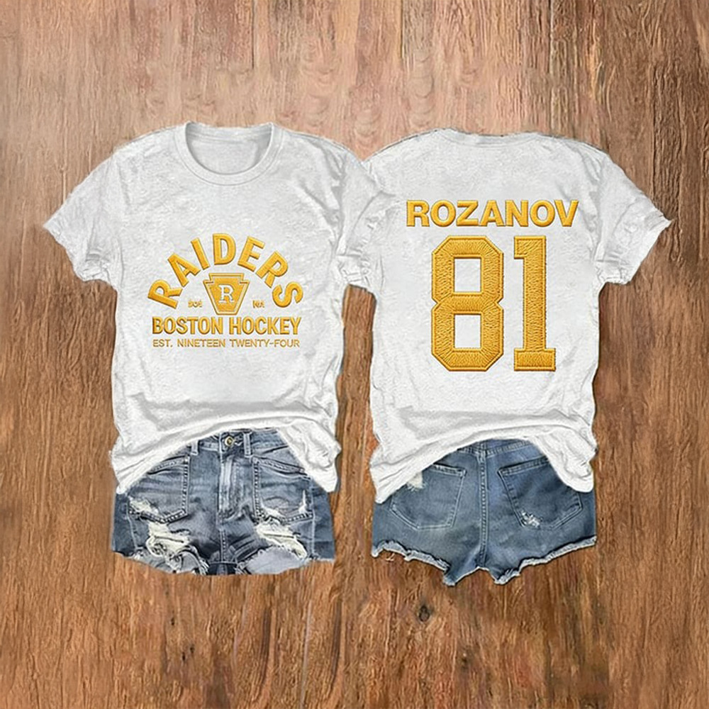 Raiders Boston Hockey Rozanov 81 T-Shirt Sports Romance Clothes Heated Rivalry Gifts