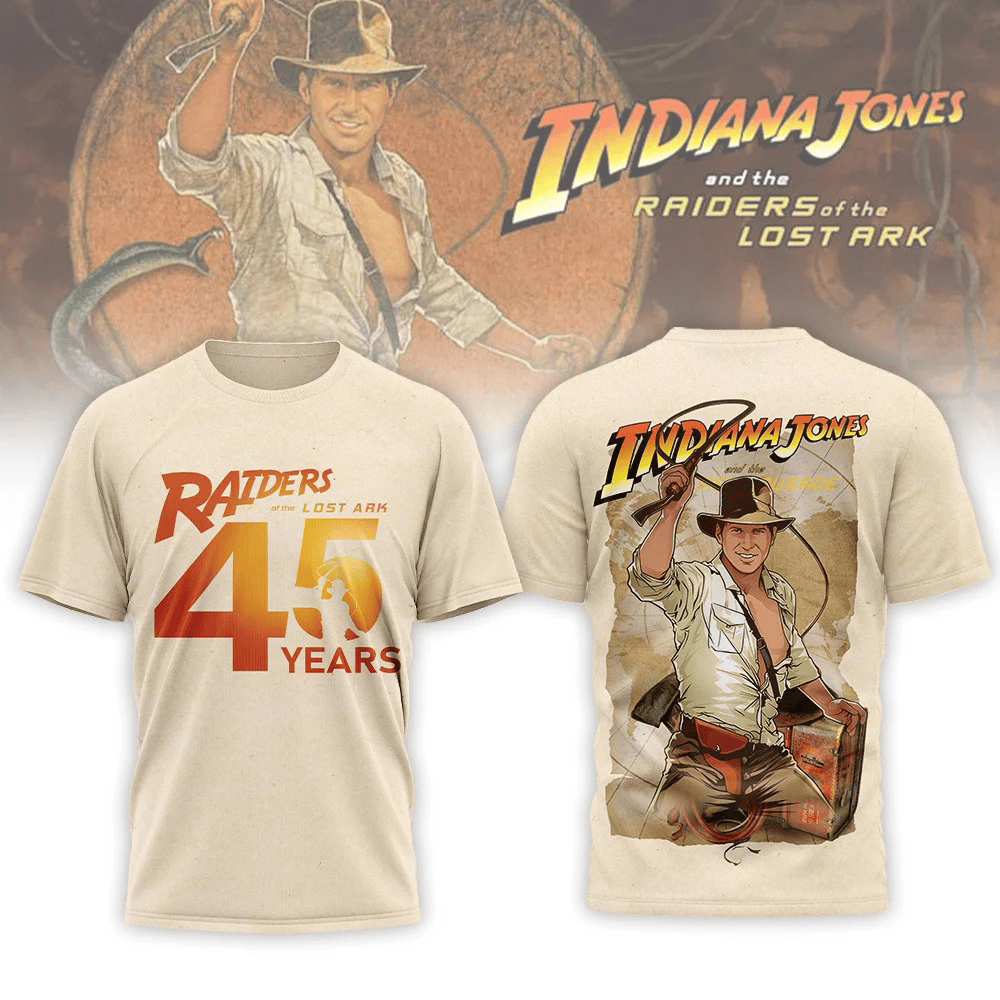 Raiders Of The Lost Ark 45 Years Anniversary T-Shirt Indiana Jones Clothes Gift For Him