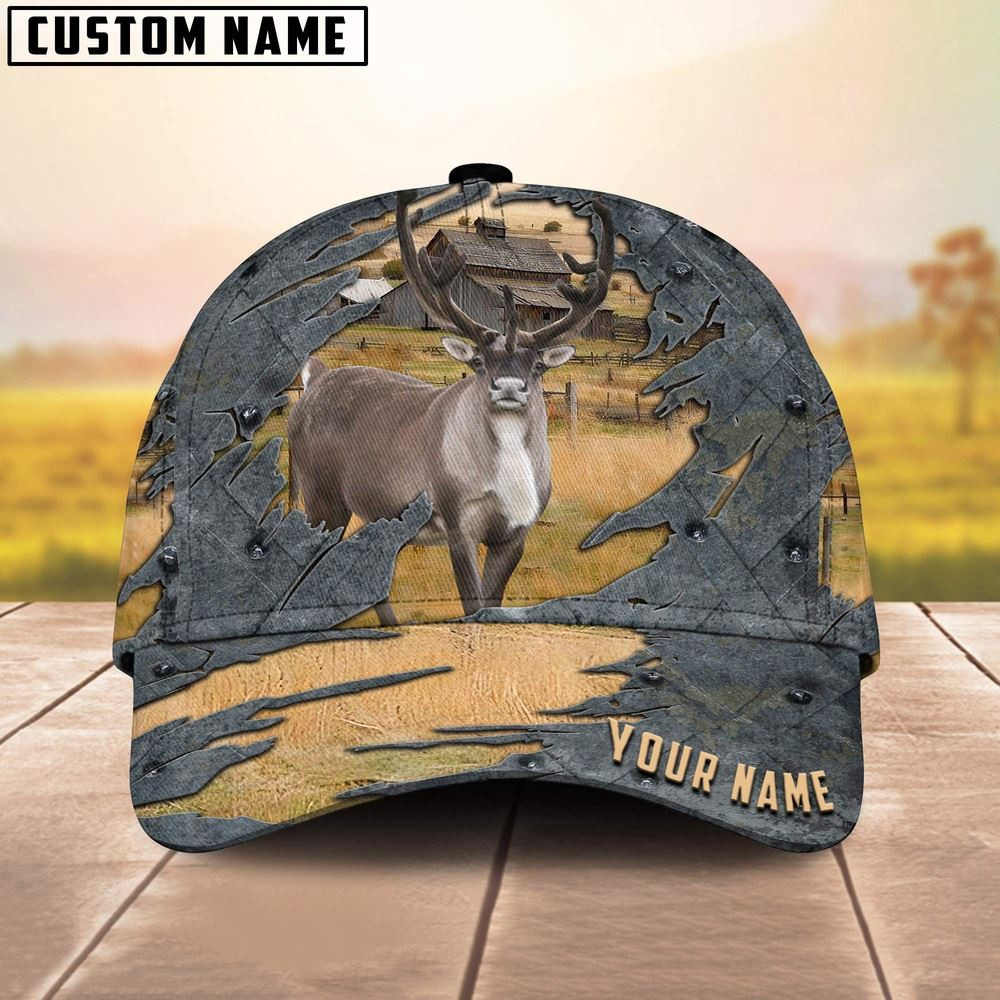 Rain Deer Customized Name Cap Farmer Baseball Cap Unique Gifts For Farmers