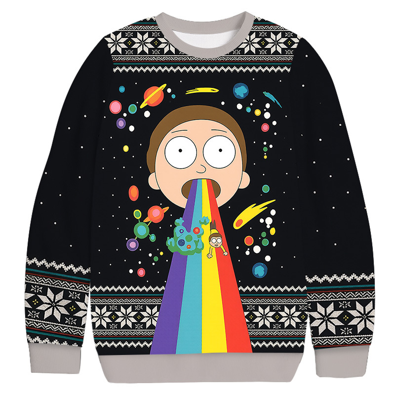 Rainbow Christmas Ugly Sweatshirt Christmas Gift For Friends