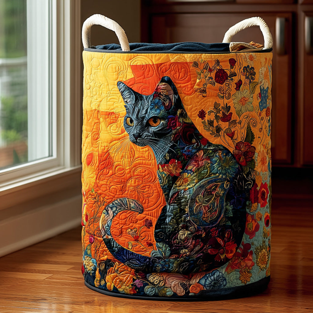 Rainbow Paws Quilted Laundry Basket Ideal Present For Newlyweds