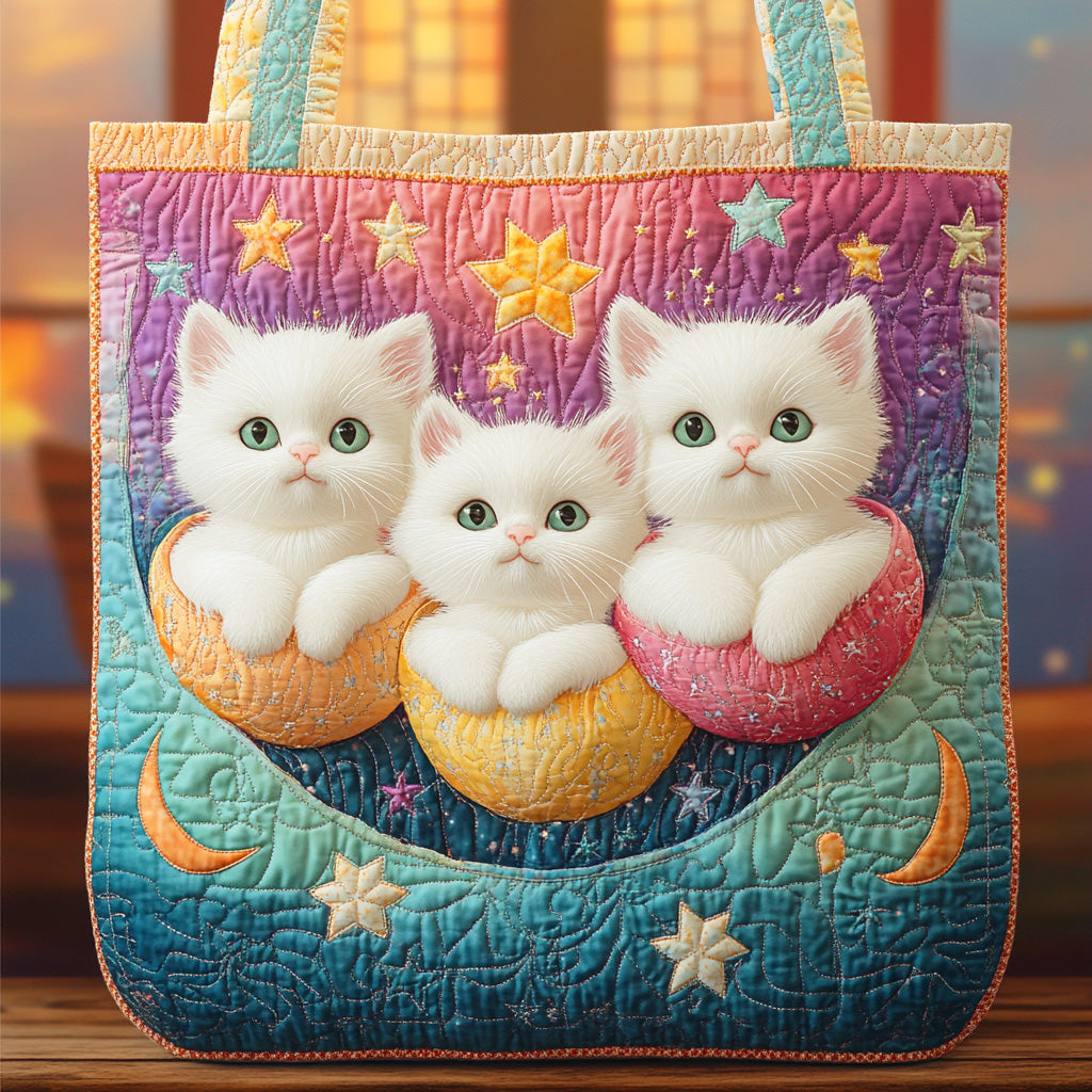 Rainbow Paws Quilted Tote Bag Best Christmas Gifts For Wife