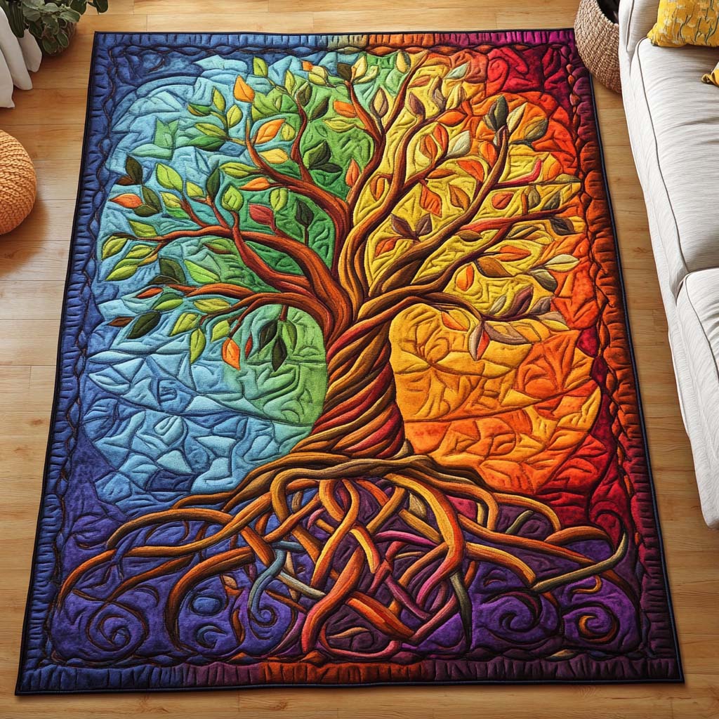 Rainbow Roots Area Rug  Dining Room Rug Family Fun Gifts For Christmas