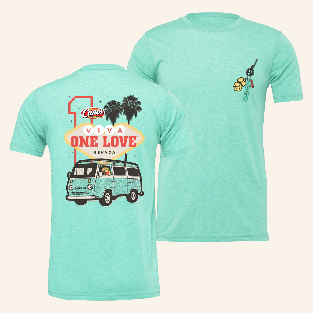 Raising Cane's Merch Cane's Road Trip Las Vegas T-Shirt Christmas Ideas For Wife
