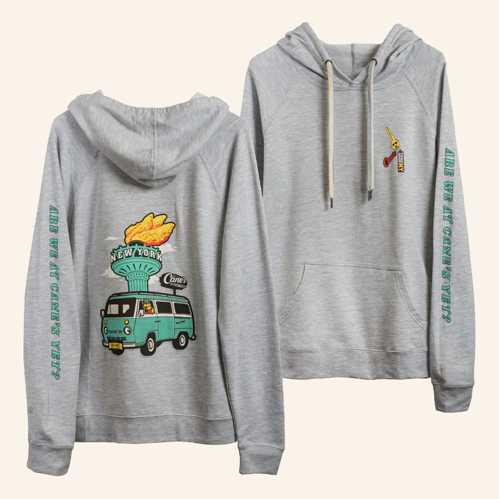 Raising Canes Merch Cane's Road Trip NYC Hoodie Gift Ideas For Sister Raising Canes Merch Cane's Road Trip NYC Hoodie Gift Ideas For Sister