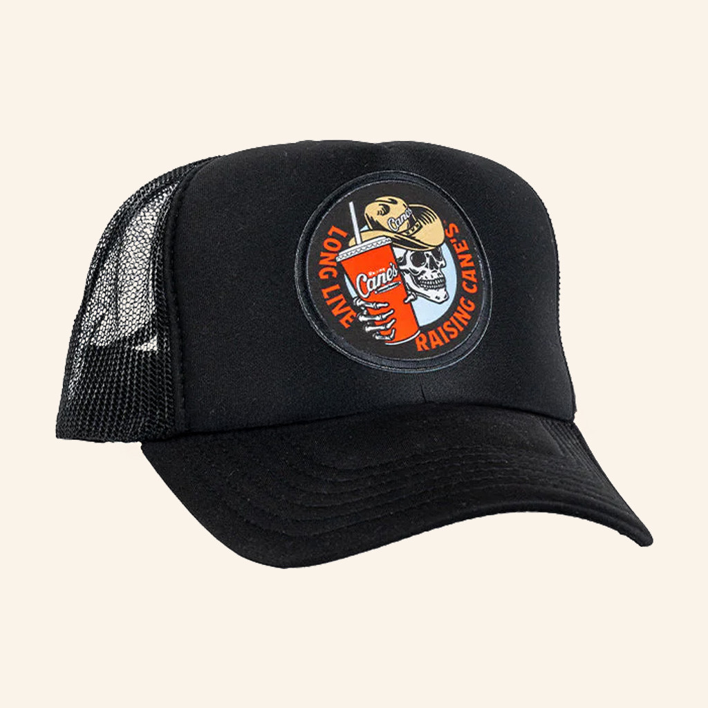 Raising Canes Merch Cowboy Skull Trucker Hat Unique Gifts For Brother