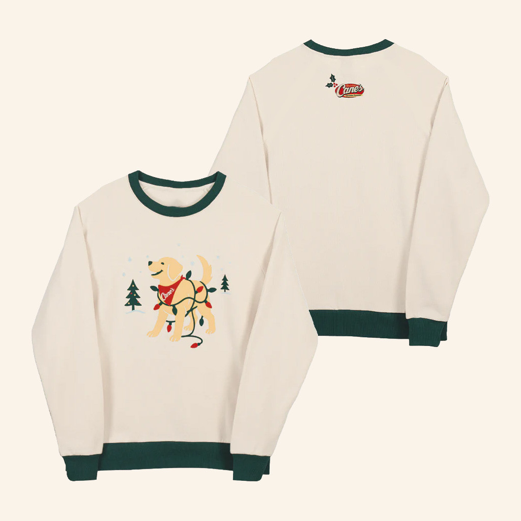 Raising Canes Merch Dreaming Of A Raising Cane's Holiday Sweatshirt Christmas Gifts For Her