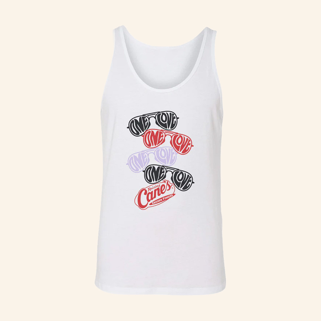 Raising Canes Merch ONE LOVE Tank Top Unique Gifts For Girlfriend