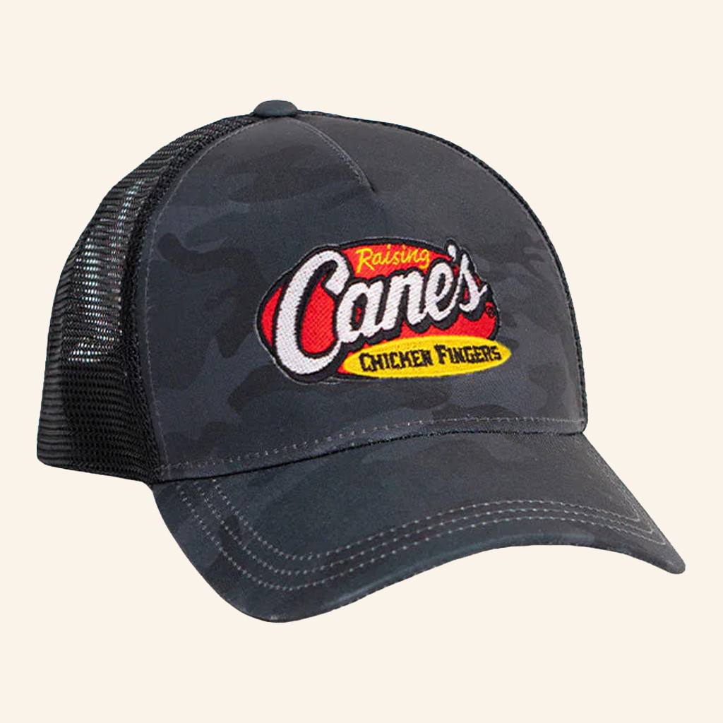Raising Canes Merch Raising Cane's Logo Camo Embroidered Trucker Hat Best Gifts For Husband