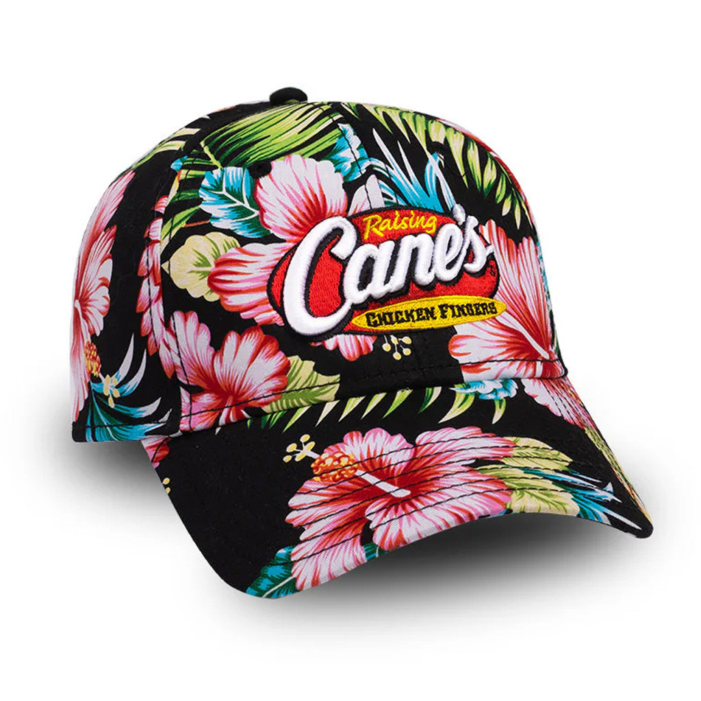 Raising Canes Merch Raising Cane's Logo Floral Embroidered Hat Unique Gifts For Wife