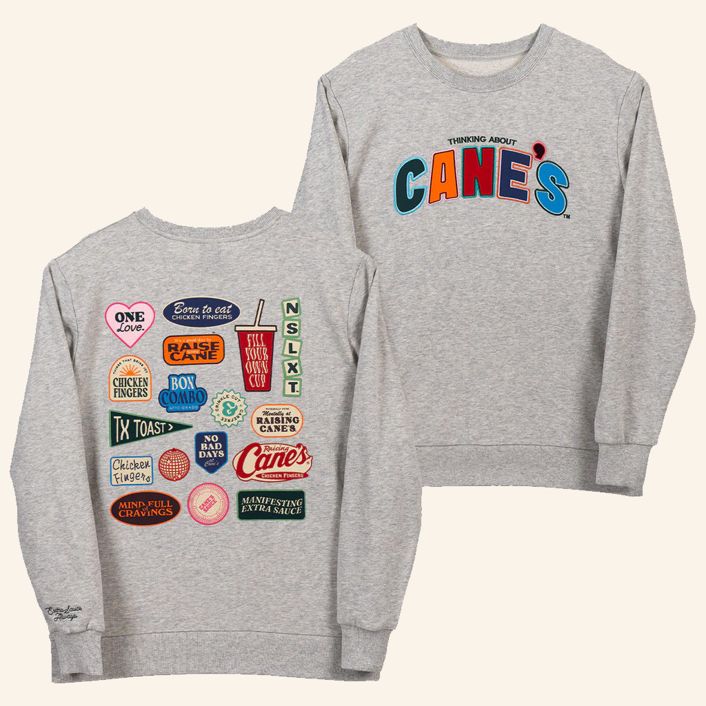 Raising Canes Merch Thinking About Cane's Sweatshirt Best Christmas Gifts For Friends Raising Canes Merch Thinking About Cane's Sweatshirt Best Christmas Gifts For Friends