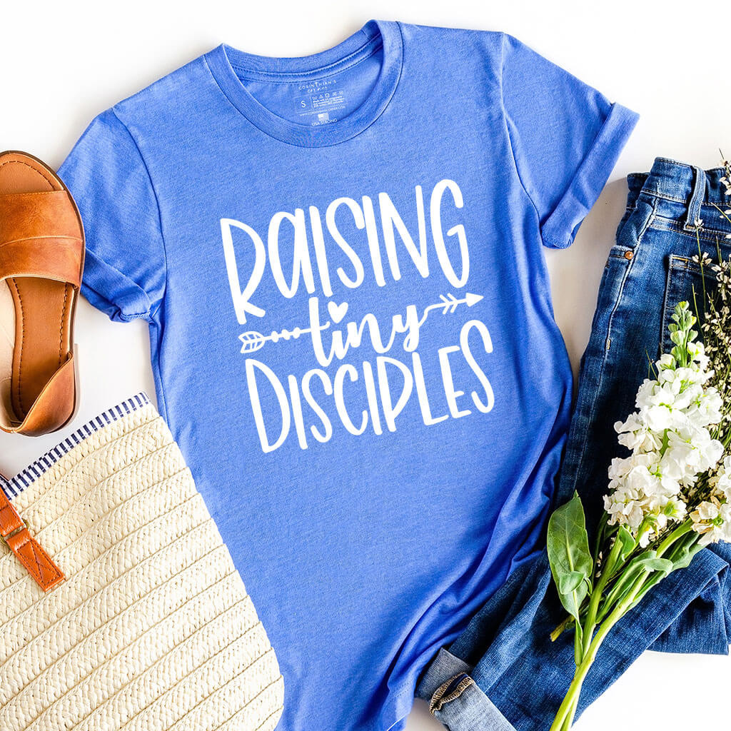 Raising Tiny Disciples Shirt Christian Gifts For Women
