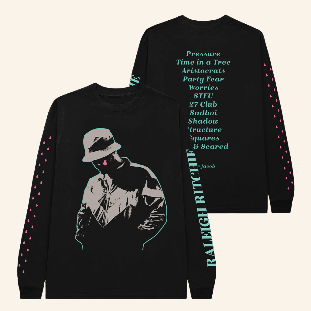 Raleigh Ritchie Merch Andy Anniversary Silhouette Tracklist Long Sleeve Shirt Gifts For Fans Raleigh Ritchie Merch Andy Anniversary Silhouette Tracklist Long Sleeve Shirt Gifts For Fans