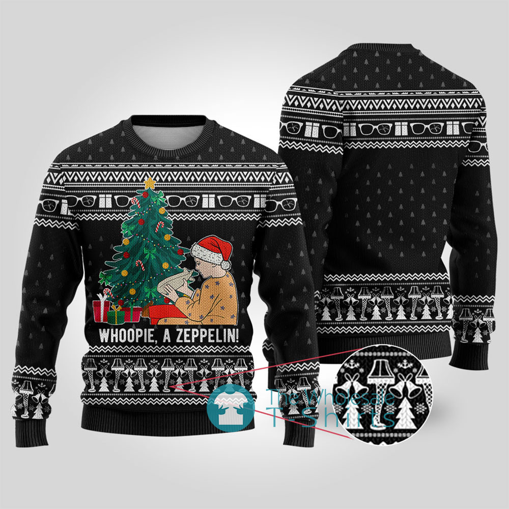 Ralphie A Christmas Story Ugly Sweater Black Meaningful Holiday Gift Merch to Show You Care