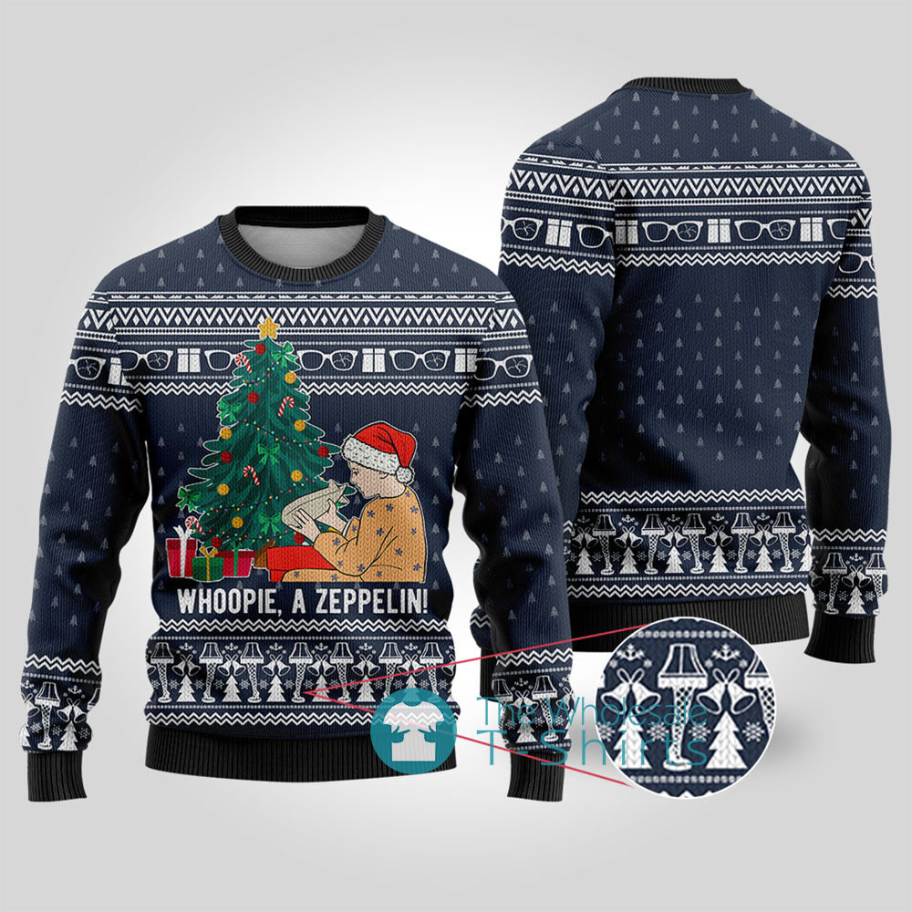 Ralphie A Christmas Story Ugly Sweater Navy Perfect Merch Gift for the Christmas Season