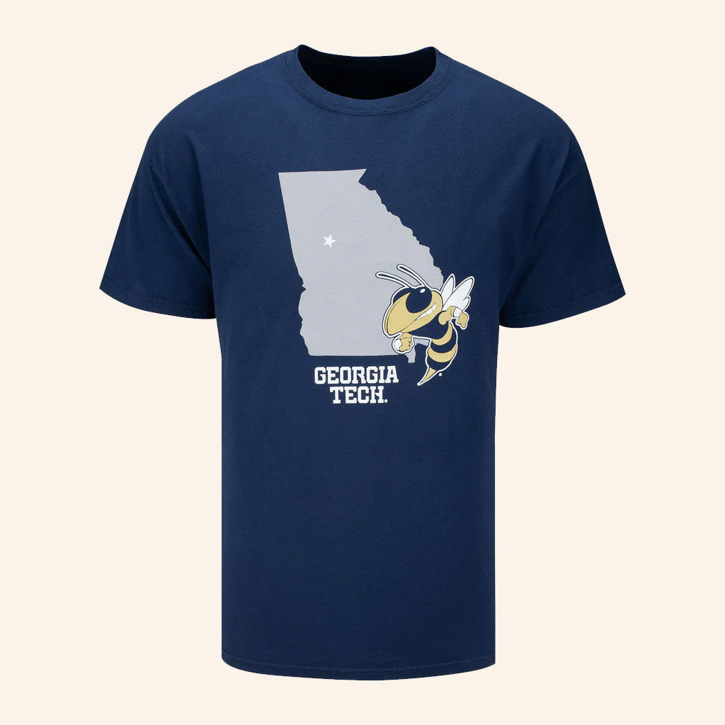 Ramblinwreck Merch Georgia Tech Yellow Jackets Buzz Georgia Outline T-Shirt Him Gifts Ramblinwreck Merch Georgia Tech Yellow Jackets Buzz Georgia Outline T-Shirt Him Gifts