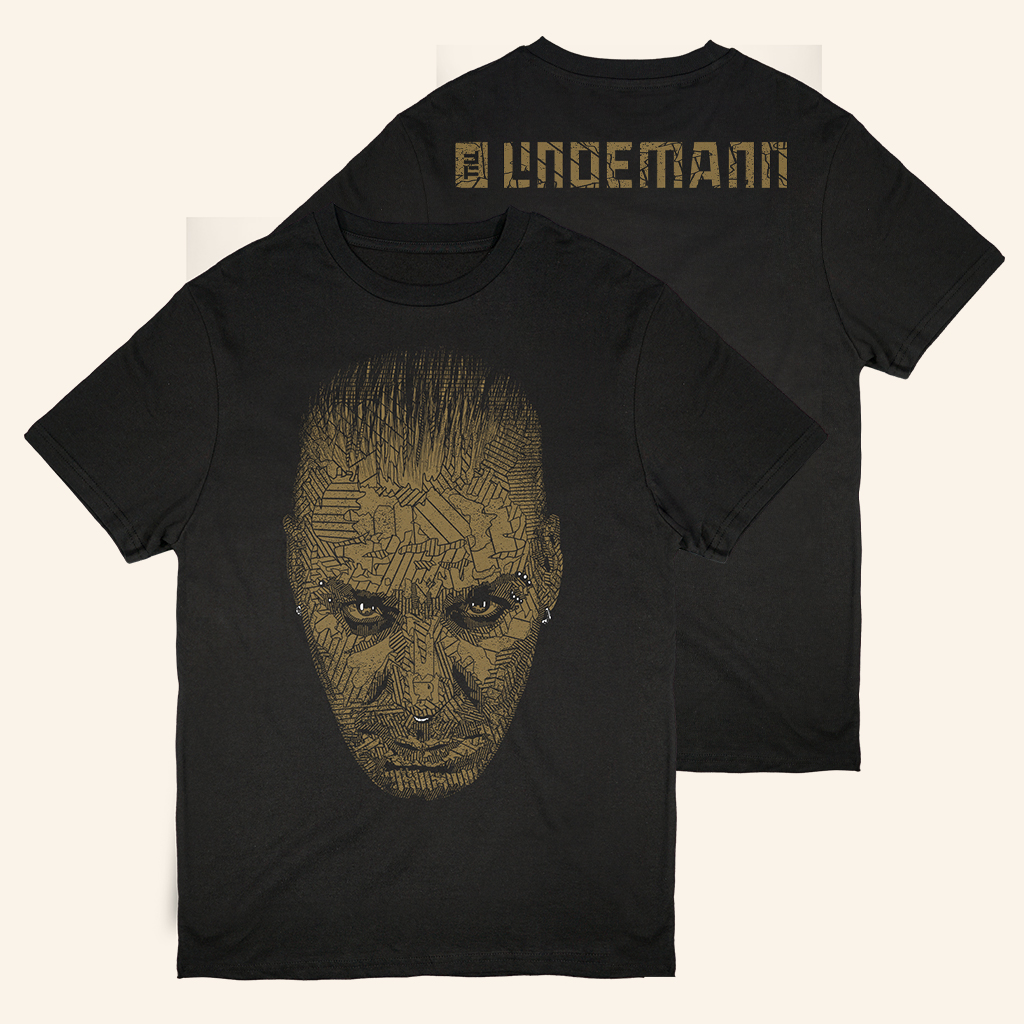 Rammstein Merch Tl T-Shirt Goldener Kopf Shirt Best Gifts For Dad