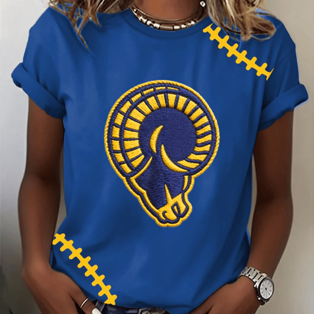 Rams Mascot Football T-Shirt Los Angeles Rams Clothing Line Game Day Gifts