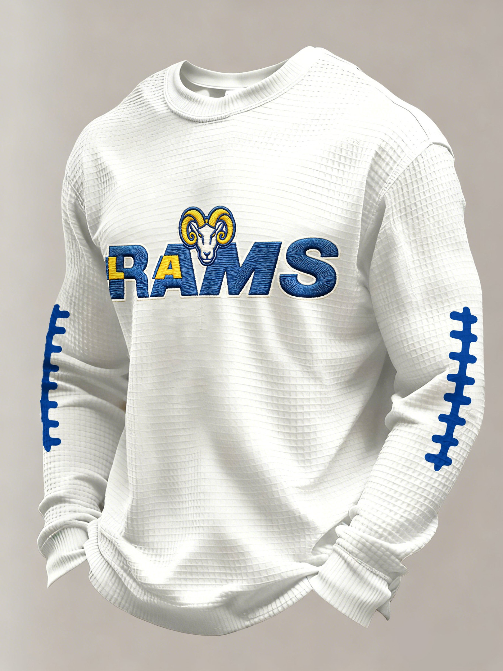 Rams Super Bowl Waffle Long Sleeve T-Shirt Game Day Merch Los Angeles Victory Shirt Fan Gift