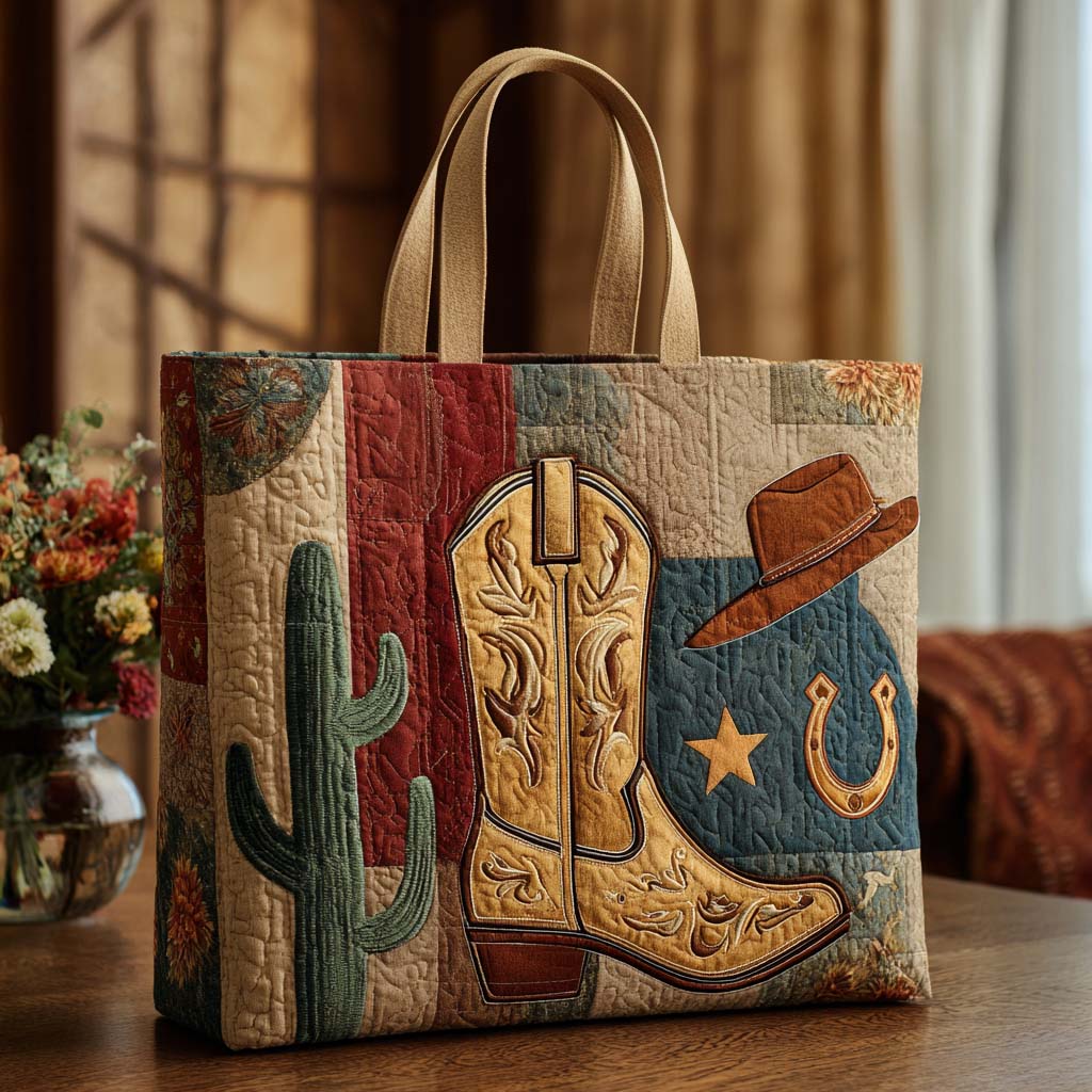 Ranch Life Quilted Tote Bag Gifts For Cattle Lovers