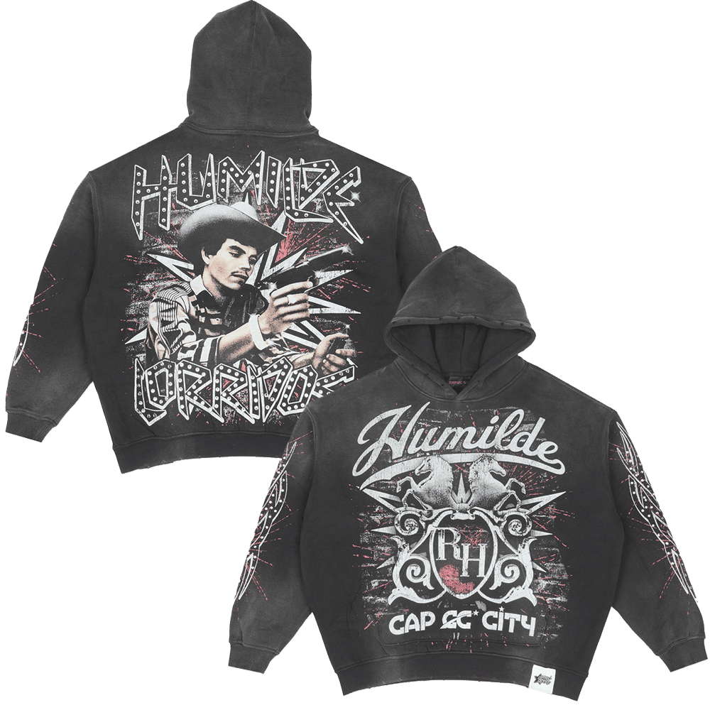 Rancho Humilde Merch Wash Hoodie EC x RH Humilde Corridos Hoodie Father's Day Gift for Husband