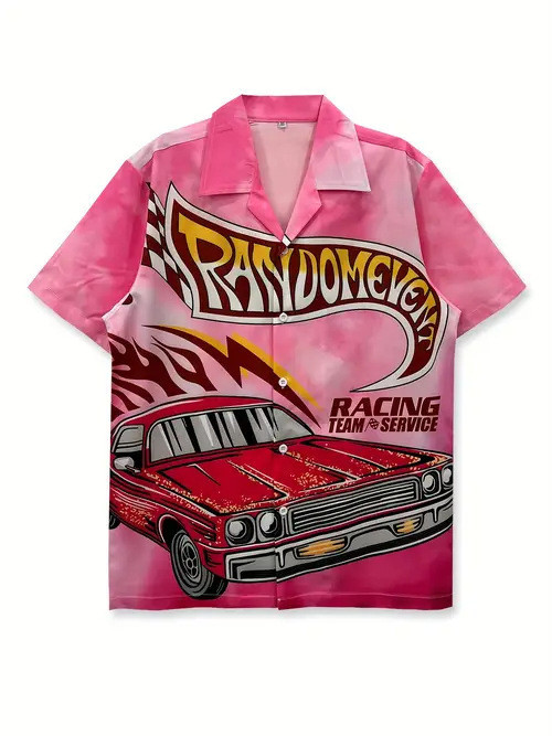 Randoment Racing Team Hawaiian Shirt Vintage Style Shirt Car Lover Gifts