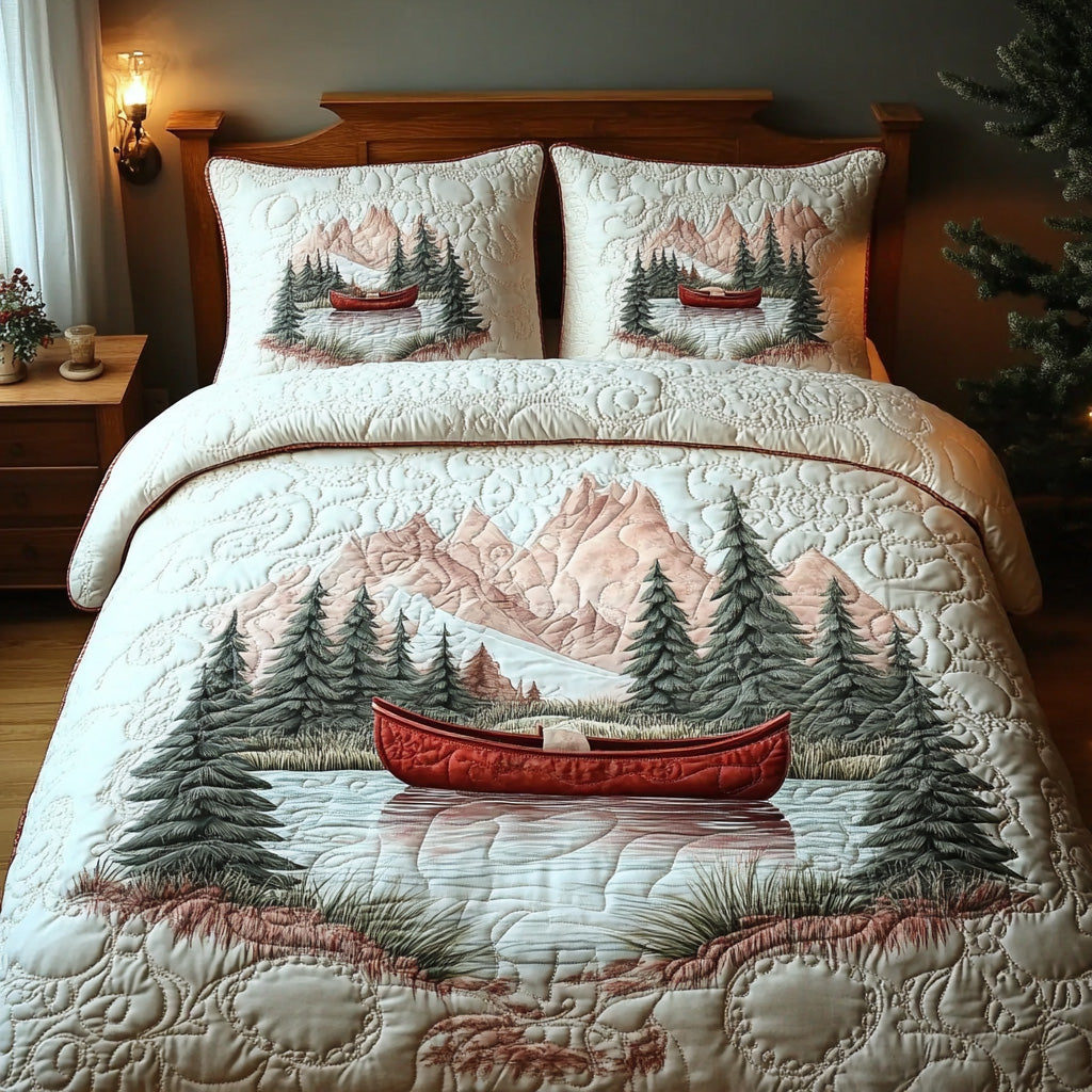 Rapids Whisper Quilted Bedding Set Forest Bedroom Ideas Christmas Presents For Her