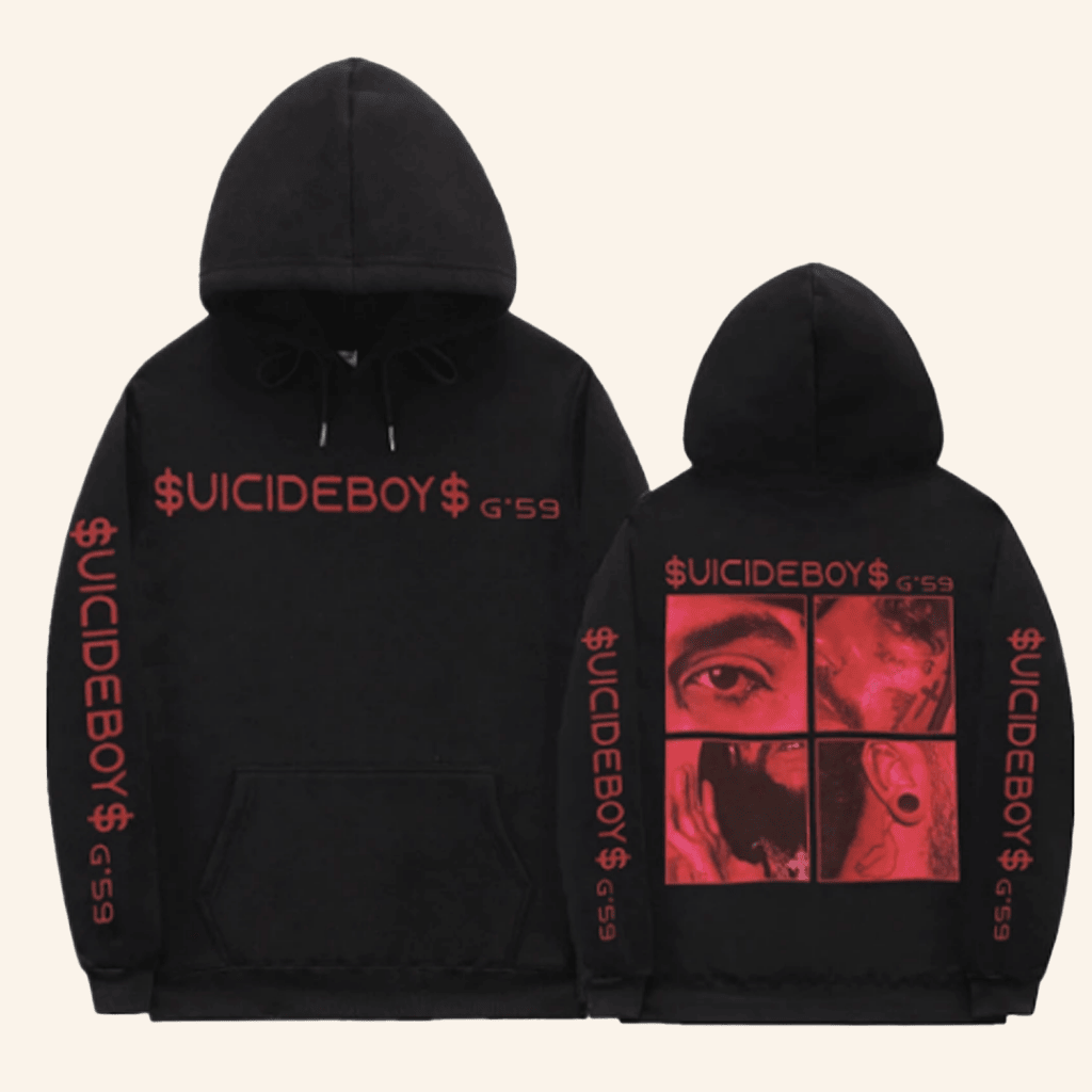 Rapper Graphic Print Suicideboys Hoodie Rapper Graphic Print Suicideboys Hoodie