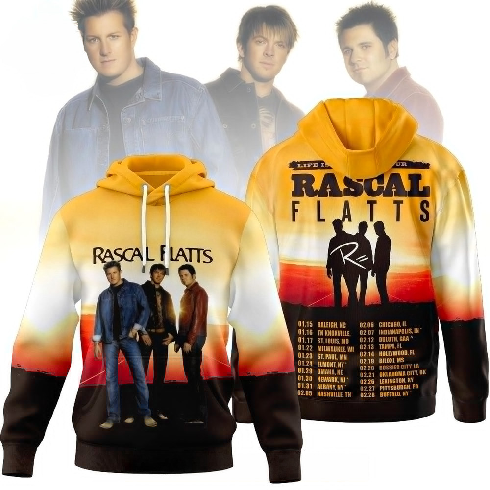 Rascal Flatts Life Is A Highwayy Tour Hoodie Rascal Flatts Merch Gifts For Brother Rascal Flatts Life Is A Highwayy Tour Hoodie Rascal Flatts Merch Gifts For Brother