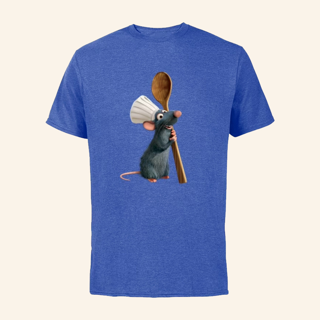 Ratatouille Merch D Pixar Ratatouille Chef Remy With Spoon T-Shirt Gifts For Son