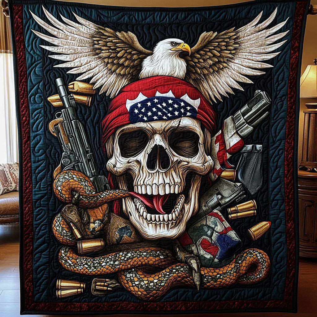 Rattlesnake Republic Quilt Best Decoration Gift For Friends and Family on Halloween Day